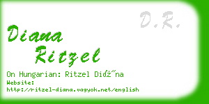 diana ritzel business card